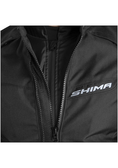 Shima Rush 2.0 Korumalı Motosiklet Montu Siyah