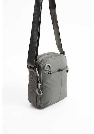 Sanmorris Unisex 4 Bölmeli Suya Dayanıklı Paraşüt Kumaş Omuz Çantas 6033 Koyu Gri