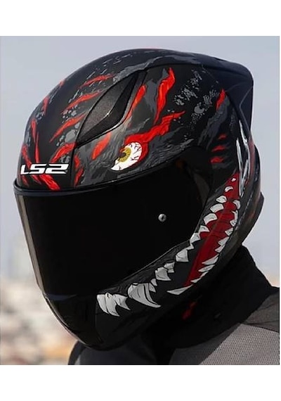 Ls2 Rapıd 2 Race Kaıju Fullface Motosiklet Kaskı Siyah Camlı Siyah