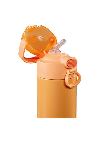 Thermos F422 Funtaıner Cocuk Pıpetlı Termos 0,47l Pipetli Termos F422-024368 Turuncu