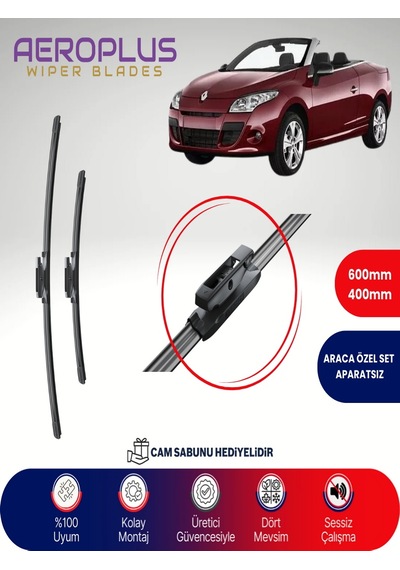 Aeroplus Renault Megane Cc Muz Silecek Takımı 2010-2016