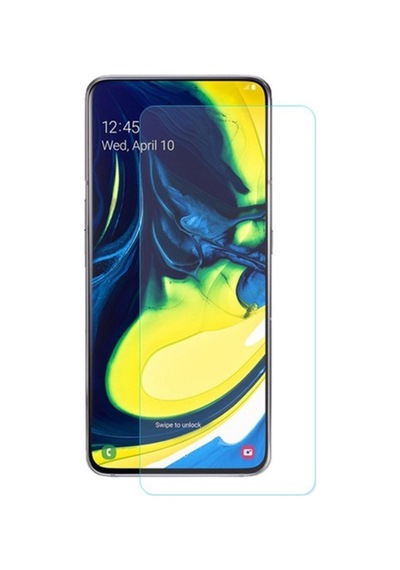 Samsung Uyumlu Galaxy A80 Nano Kırılmaz Cam Ekran Koruyucu Şeffaf