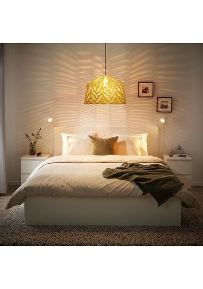 Ikea Kappeland Sarkıt Lamba Abajur Başlığı, Rattan, 45 Cm Çok Renkli