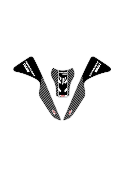 GP Kompozit Yamaha MT-07 Tracer 2020-2023 Uyumlu Tank Pad Seti Siyah