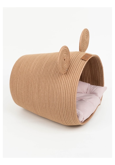 Reyo Max Design Maxie Bunny Kedi Yuvası Ve Köpek Yatağı Pudra Yumuşak Ve Konforlu Kedi Köpek Yatağı