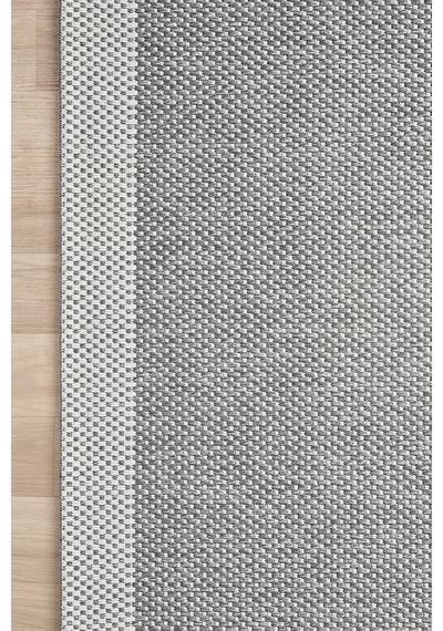 Sisal Prime Gri Krem Mavi İskandinav Yıkanabilir Bordürlü Halı Kilim Balkon Teras Koridor Halısı 1148