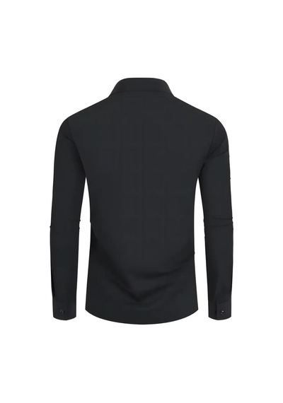 Erkek Slim Fitt Uzun Kol Gömlek 2290 Bgl-st04378 Siyah