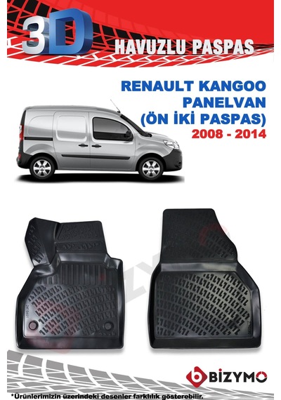 Renault Kangoo Panelvan 2008-2014 3D Paspas Takımı Bizymo