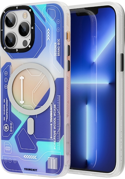 Youngkit Apple Uyumlu iPhone 13 Pro Max Kılıf Magsafe Şarj Özellikli YoungKit Metaverse Serisi Kapak YOUNGKİT-TA85044