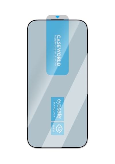 Apple Uyumlu   iPhone , , 16 Pro Max Caseworld Eyeguard Serisi 2.5d Eyesafe Teknolojili Cam Ekran Koruyucu Şeffaf
