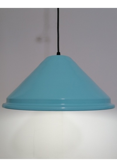 Riolight Retro Turkuaz Içi Beyaz Tekli Metal Sarkıt Çap: 33Cm (538289129)
