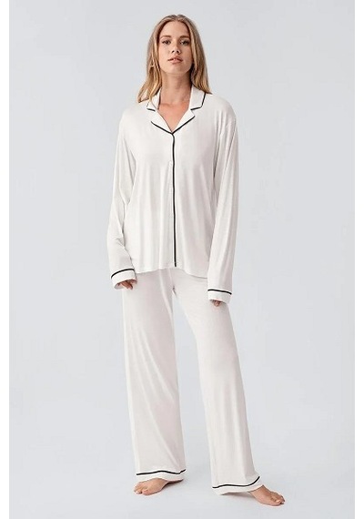 Artış Collection Artış 18207 Bayan Pijama Takımı Ekru