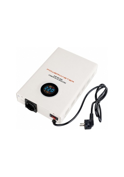 Powermaster Slım-1000 Otomatik 1000 Watt Voltaj Kombi Regülatörü Beyaz