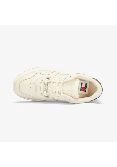 Tommy Hilfiger Tommy Jeans Retro Basket Flatform Kadın Bej Sneaker Düz En0en02607 Bej