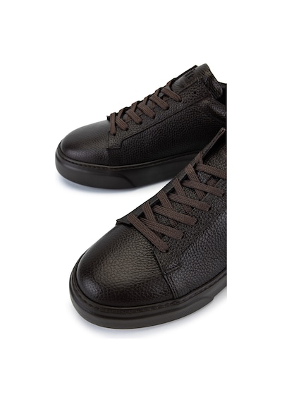 Tamer Tanca Erkek Hakiki Deri Kahverengi Taban Sneakers & Spor Ayakkabı 1212 2501 Erk Ayk Y26 Khv Tbn/khv Fltr Kahve