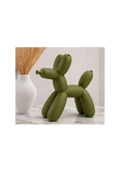 Köpek Balon Biblo Balkon Dog Biblo 17 Cm Haki