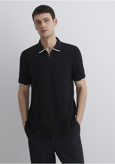 Mavi Regular Siyah Erkek Polo Yaka T-shirt M0612654-900 Siyah