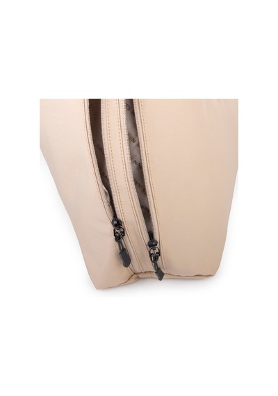Nas Bag Kadın Büyük Boy Spor Şık Günlük Ultra Hafif Omuz Çantası En 40 Cm Boy 32 Cm Kum Kum - Bej