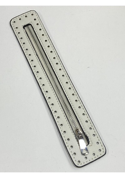 Karantuhafiye Derili Fermuar / Çanta Fermuarı / Kalın Deri Kapak Fermuar 30 Cm Kremgümüş Kremgümüş Çok Renkli