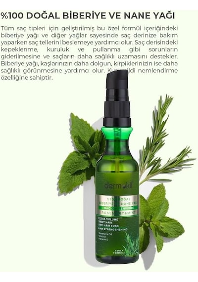 Biberiye Saç Bakım Yağı 75 Ml