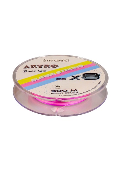 Remixon Astro 8x 300m Multi Color İp Misina 0.16 Mm / 19lb-8.6 Kg