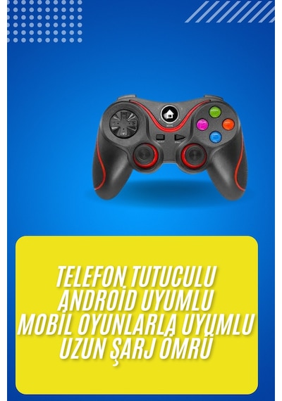 Zengemtx Kablosuz Oyun Kolu Bluetooth Joystick Gamepad Android Uyumlu