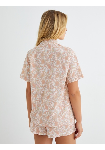 Koton Pijama Üstü Kısa Kollu Gömlek Yaka Düğmeli Pamuklu Pembe Desenli 3slk50019mw 3SLK50019MW2D8 Pembe Koton Pijama Üstü Kısa Kollu Gömlek Yaka Düğmeli Pamuklu Pembe Desenli 3slk50019mw 3SLK50019MW2D8 Pembe
