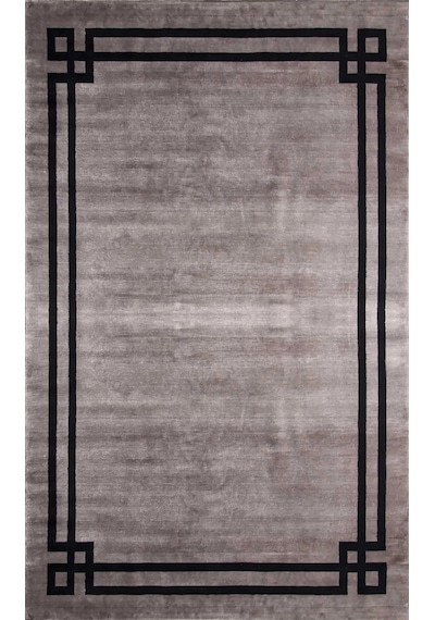 Eko Halı Vogue Vg 01 Vizon Black Bordürlü Salon Halısı Vizon
