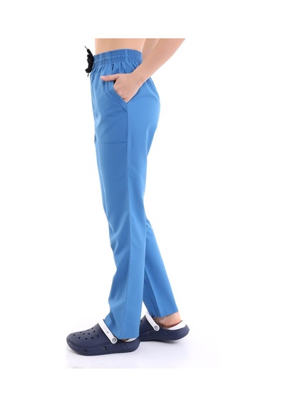 Alpaka Pantolon Bel Lastikli - 36 Saü Mavi-7092