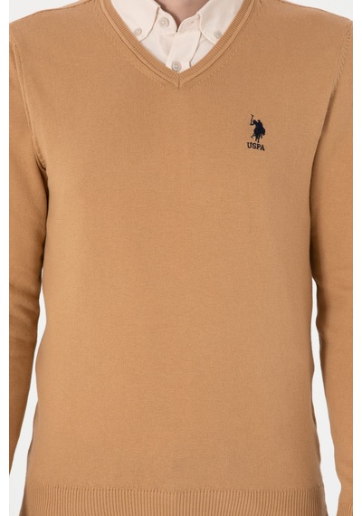 U.S. Polo Assn. Erkek Camel Basic Kazak 50288881-VR015