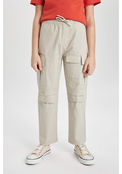 DeFacto Erkek Çocuk Kargo Cepli Düz Paça Gabardin Pantolon B5924A824SPBG732 DeFacto Erkek Çocuk Kargo Cepli Düz Paça Gabardin Pantolon B5924A824SPBG732