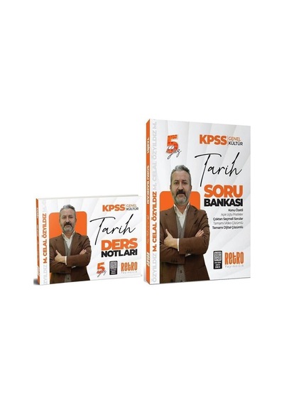 Retro 2026 Kpss Tarih 5yüz Ders Notları + Soru Bankası 2 Li Set - Mehmet Celal Özyıldız Retro Yayıncılık Sku: Smgstk8e7771fd18