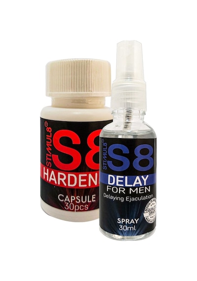 Stımul8 S8 30 Ml Delaysprey + Erkek 3o Pcs Ekstra Erkek Destek Caps