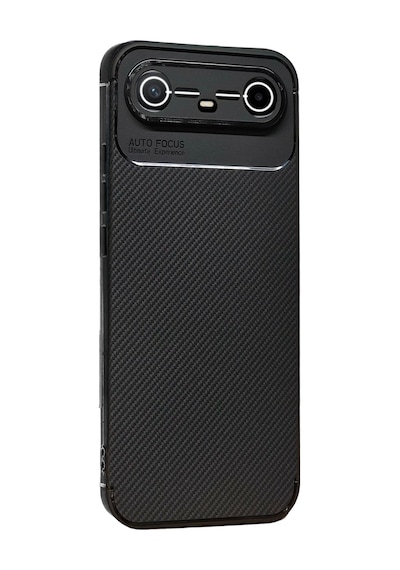 Uryport Tecno Spark Slim 5g Auto Focus Karbon Kapak - Siyah