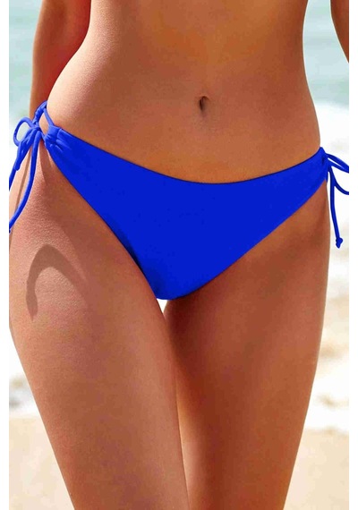 Angelsin Özel Tasarım Bağlamalı Bikini Altı Mavi 001
