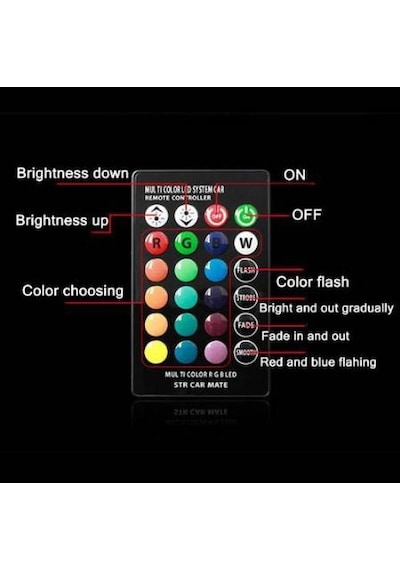 Uzaktan Kumandalı 18 Led Renk Değiştiren T10 Çakarlı Park Ampulu N11.1330