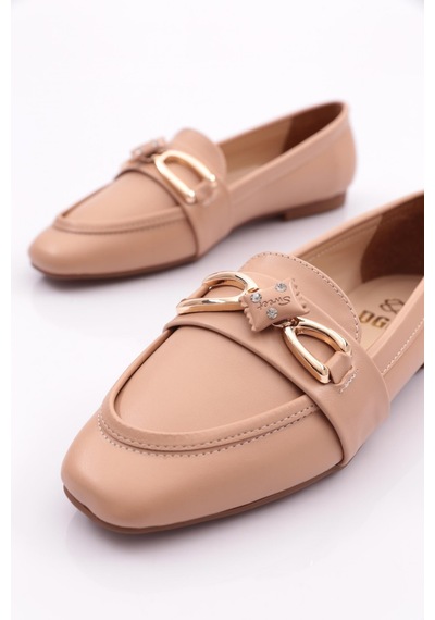 Dgn 5020 Kadin Loafer Ayakkabi 5020-1423-R12632 Ten Rengi