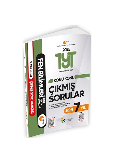 2025 TYT Fen Bilimleri Konu Konu Son 7 Yıl Çıkmış Soru Bankası ve Fen B. Kara Kutu TEK KİTAP Çözümlü