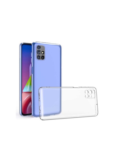 Samsung Galaxy Uyumlu M31S Kılıf Kamera Korumalı Süper Silikon Şeffaf Kapak