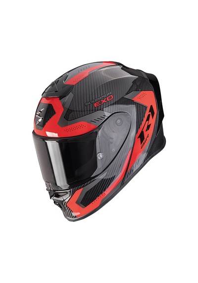 Scorpion Exo R1 Evo Carbon Propel Spor Motosiklet Kaskı Siyah Kırmızı Siyah - Kırmızı