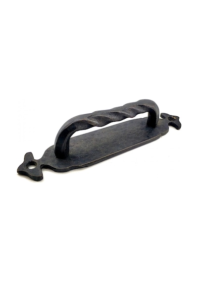 Antika Tarz Dekoratif Pirinç Burgulu Çekme Kol - 148x33 Mm, Oksit Diğer
