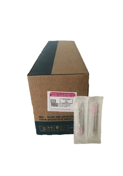 Ayset İğne Ucu Pembe 1.20 x 38 MM 500'lü