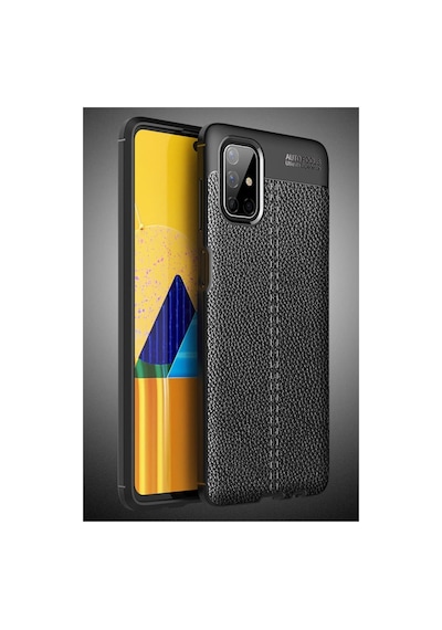 Samsung Galaxy Uyumlu  M51 Kılıf Auto Focus Kapak - Siyah renkli