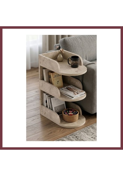 Storeşahin Yan Sehpa Suntalam Ekru 60x43 Cm Shn0720
