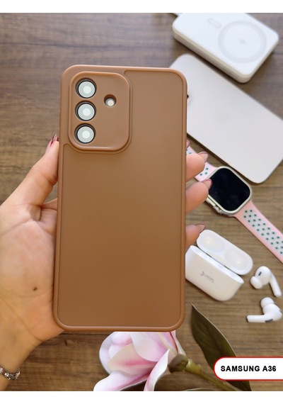Samsung Galaxy A36 Uyumlu Kamera Korumalı Darbeye Dayanıklı Renk Atmayan Keep Silikon Kılıf Kahverengi Samsung Galaxy A36 Uyumlu Kamera Korumalı Darbeye Dayanıklı Renk Atmayan Keep Silikon Kılıf Kahverengi
