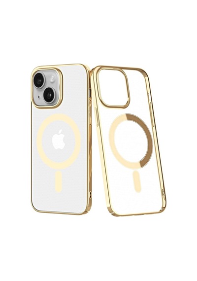 Apple İphone 14 Plus Kılıf Element Magneticsafe Sert Kapak - Gold 0.2M-Çok Renkli
