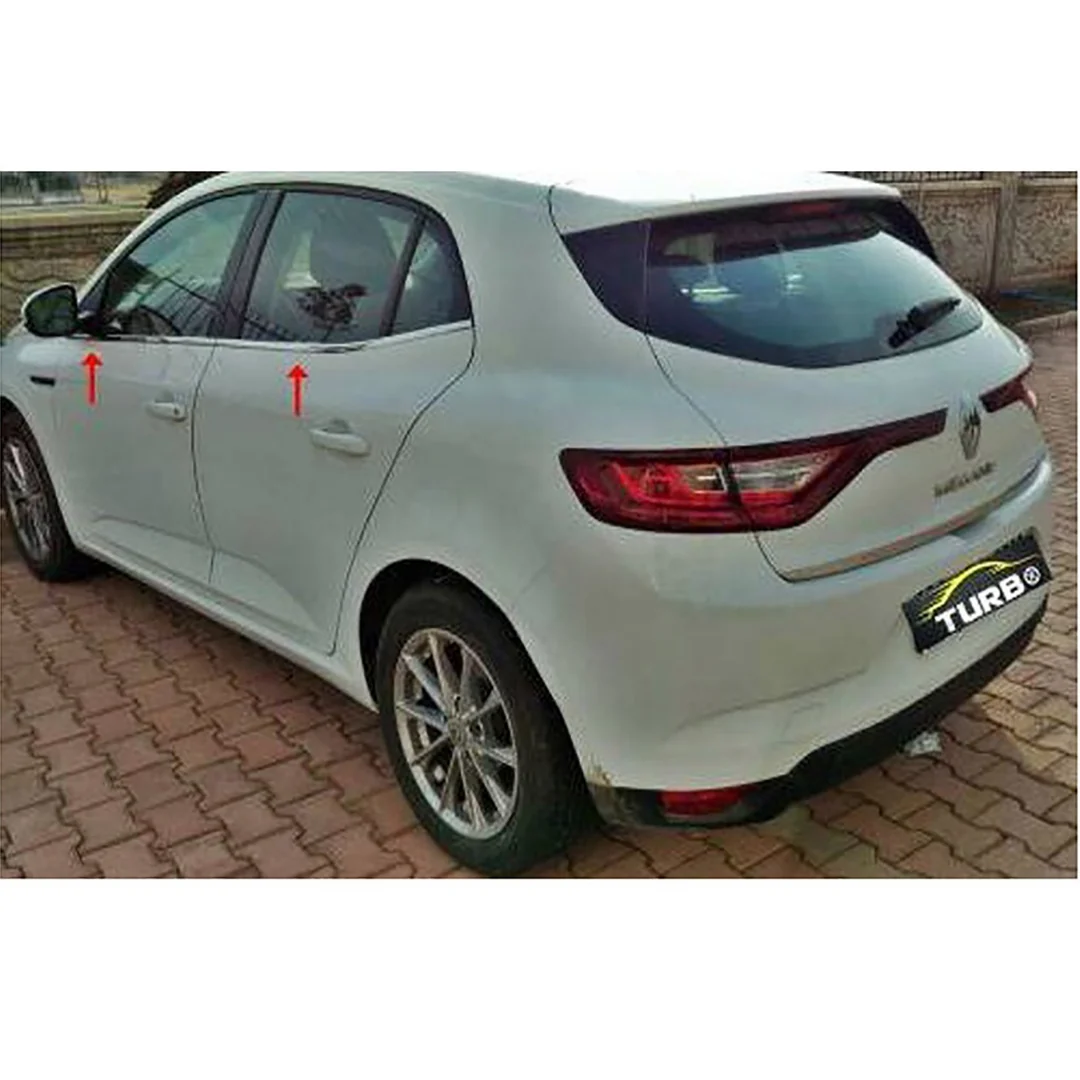 Renault Megane 4 Cam Çıtası Alt - Krom 6 Parça 2016 Ve Sonrası, Hb