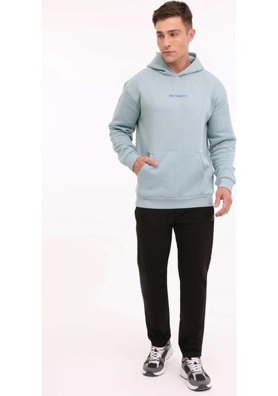 Lumberjack A10188952208010 Aqua Erkek Kapsonlu Sweatshırt