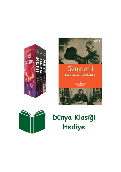 Asi Çakıltaşı Serisi Set - 3 Kitap Takım + Geometri + Dünya Klasiği Hediye