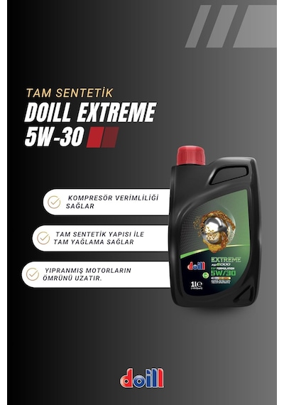 Extreme 5w-30 Apı Sn/cf Acea C3 1 Litre Tam Sentetik Partiküllü Motor Yağı Üretim Yılı: 2026